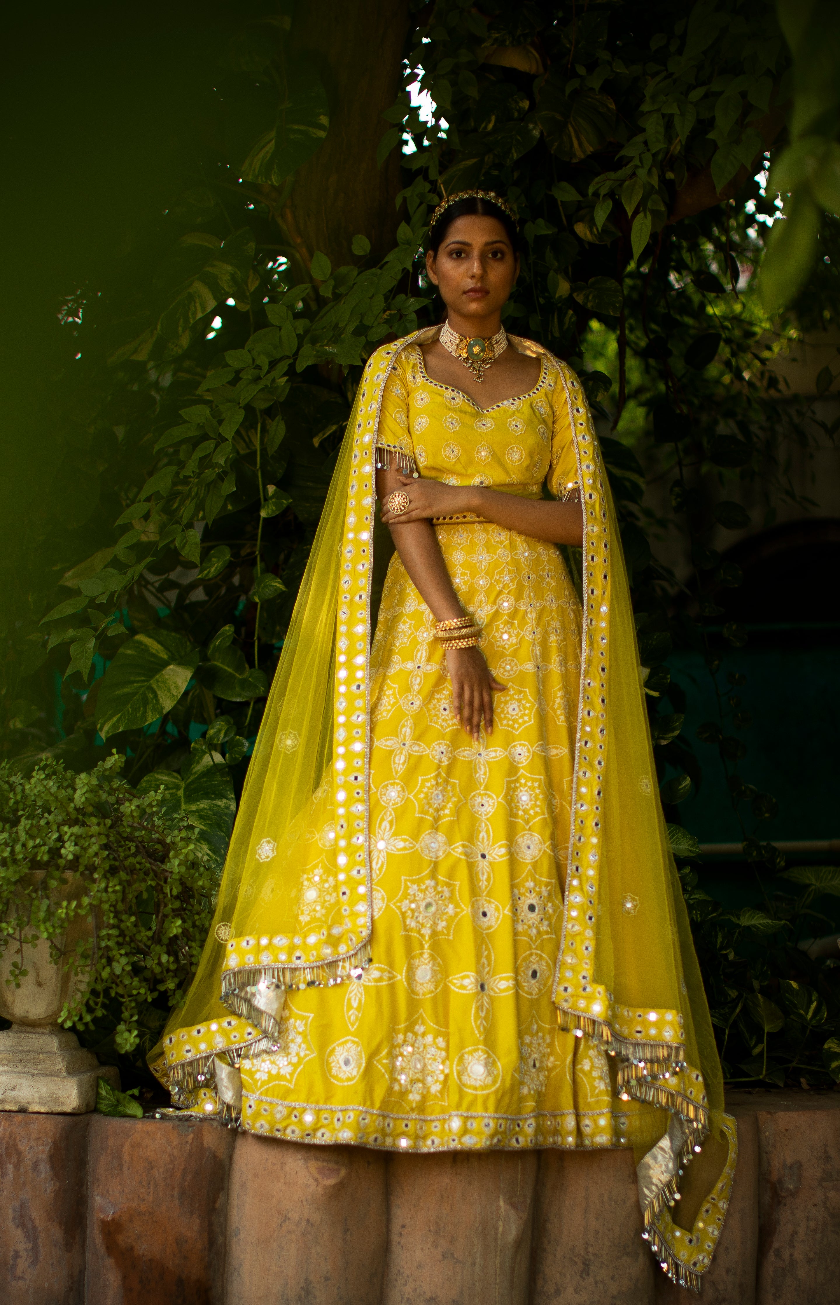 Full Stitched Lehenga Choli Indian Ethnic Wedding Dress Yellow - AliExpress
